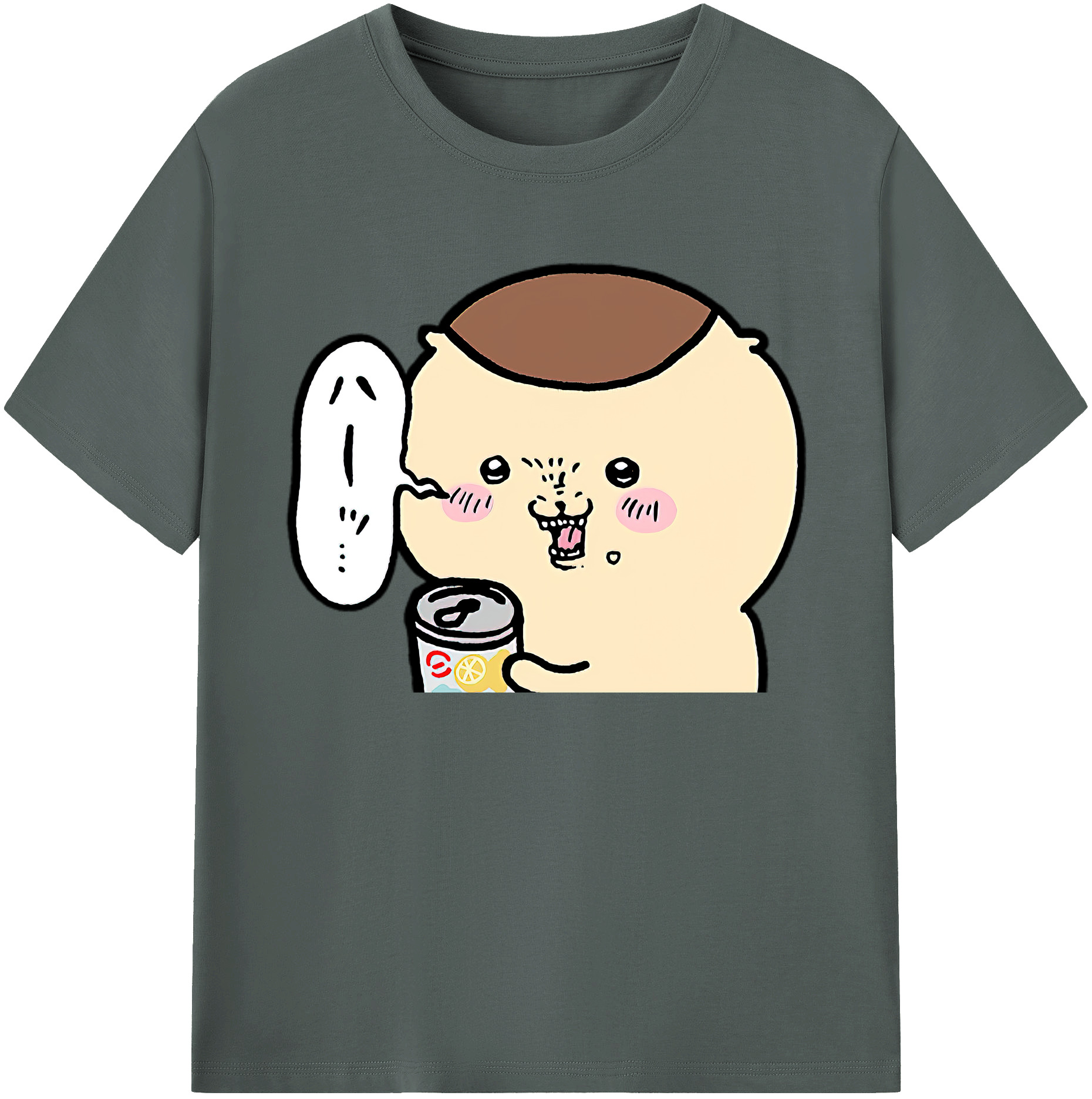 （画像用） ちいかわ くりまんじゅう Chii-kawa kuri manjū 綿100％ メンズ半袖Tシャツ｜肌触りやわらか＆通気性